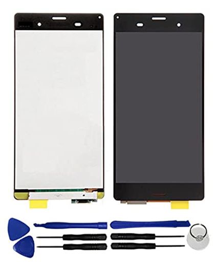 OYOG XPERIA Z3 SO-01G SOL26 D6603 D6653 LCD 画面修理交換用 タッチパネル 液晶パネル ガラス スクリーン修理パーツ デジタイザ 修理工具セット付き(黒)