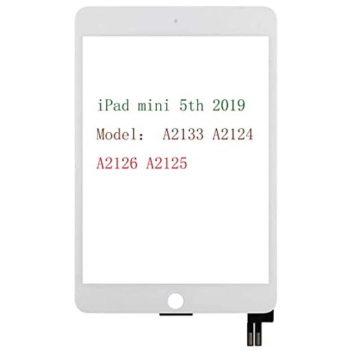 TPHAELAY FOR IPAD MINI5 タッチスクリーンデジタイザーガラスの交換20197.9インチ(LCDではない)モデルA2124 A2125 A2126 A2133(ツール修理キットとホームボタンなし)-白