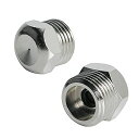 Aopin庭園ミストノズル真鍮3mm/0.118”オリフィス噴霧ミスタースプレーノズル屋外の冷却、灌漑、噴水、作物栄養素注入、温室、2Pcs