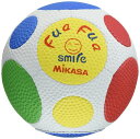 ミカサ(MIKASA)ジュニアサッカーボール4号ふぁふぁスマイルサッカー(小学生用)カラフル縫いボールFFF4-CR