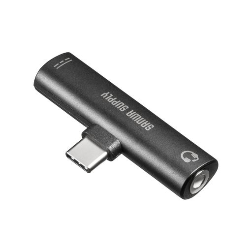 Usb Goods - サンワサプライ(SanwaSupply)Type-Cオーディオ変換アダプタ(USBPD対応)MM-ADUSBTC2ブラック