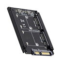 CABLEC DUAL MSATA MINI SATA SSDカードJOBD RAID 0を2.5インチSATA COMBO HDDディスクドライブキャビネットにブリッジする