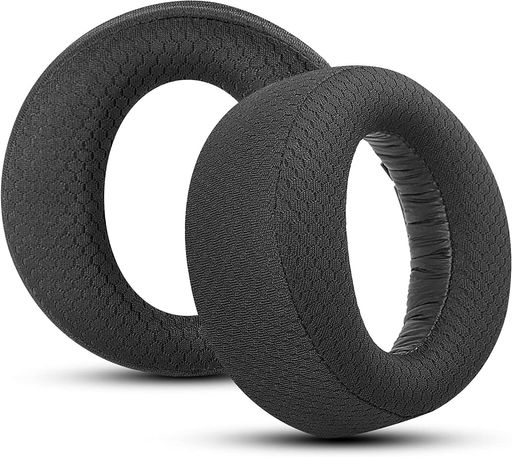 GEVOイヤーパッドイヤークッション交換パッドヘッドホンパッドソニーSonyPULSE3DPlayStation5PS5ワイヤレスヘッドセット用黒(ファブリックブラック)