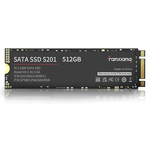 FANXIANG S201 512GB M.2 SSD 2280 SATA III 6GB/S ¢åɥơȥɥ饤 SLCå ®ٸ ɼ®ٺ550MB/ ΡȥѥPCǥȥåפб (֥å)