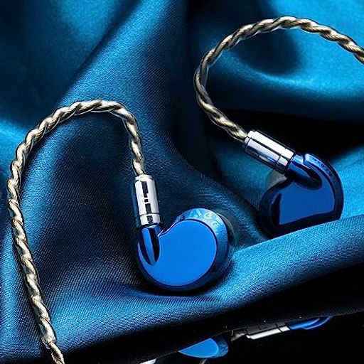 HIFIGO DUNU FALCON ULTRA 1DD インイヤー モニター、マグネシウム合金ダイアフラム IEM を備えたアップグレードされたシングル ダイナミック ドライバー インイヤー イヤホン (KLEIN BLUE)