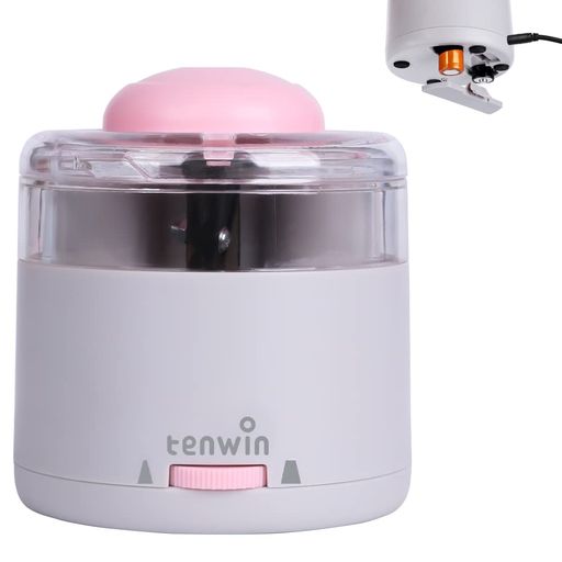 電動鉛筆削り電動シャープナー3-5S高速切削単三電池供給電動えんぴつ削り6~8mm鉛筆色鉛筆に対応5000回切削長持ちかわいい子供の贈り物ピンク