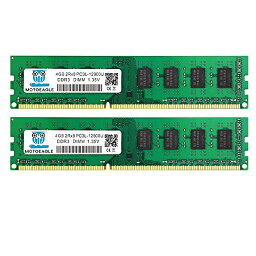 pc3l 12800u 8gb kit (4gb×2枚) ddr3l 1600mhz sdram 4gb desktop 240pin 1.35v/1.5v 2rx8 non-ecc デスクトップ pc用メモリモジュール