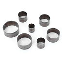 7PCS パンチカッター レザークラフト用 エンドポンチ レザーカッティングダイセット 円形 端落とし 型抜き 切れ味 ベルト 財布 カバン パンチカッターツー...