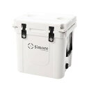 S’MORE(スモア)BECOOLCOOLERBOX33クーラーボックス大型31L/33QT31リットルハードクーラーBOXキャンプ釣りアウトドアスポーツおしゃれ保冷持ち運べる栓抜き付き(WHITE)
