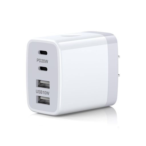 USBコンセント合計30WPD充電器IPHONE急速充電器4ポートUSBC+USBA急速充電器タイプC充電器ACアダプターPD20WIPHONE16/15専用スマホアイフォン充電器充電ステーションタイプC