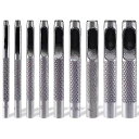 BTtime穴あけポンチ(2.5mm3mm4mm5mm6mm7mm8mm9mm10mm)9本セット丸形打ち抜きポンチレザークラフトDIY穴あけ道具