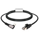 Leehitech3ML字型ギガビットUSBCto有線LANアダプターケーブル1000M信号伝送Type-CtoRJ45イーサネット変換ケーブル直接接続遅延なしThunderbolt3/4、iPhone15/16、