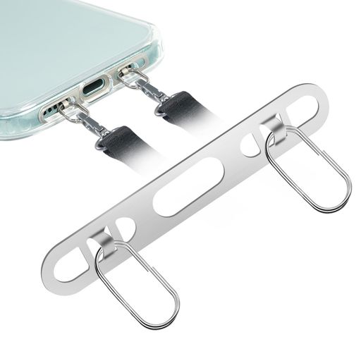 ZXZONEIPHONEHANGストラップホルダースマホストラップホルダー2口ダブルリング極薄0.3MMステンレス製薄型丈夫充電影響なし落下紛失防止(IPHONE対応)(シルバー-TQ) ZXZONEIPHONEHANGストラップホルダースマホストラップホルダー2口ダブルリング極薄0.3MMステンレス製薄型丈夫充電影響なし落下紛失防止(IPHONE対応)(シルバー-TQ)