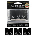 REJECT指サックゲーム用(6個入り)ブラックカーボンファイバー【プロ選手基準】リジェクト超薄超高感度ゆびさっくスマホゲーム荒野行動PUBG音ゲープロセカ格ゲースト6第五人格パッドアケ…