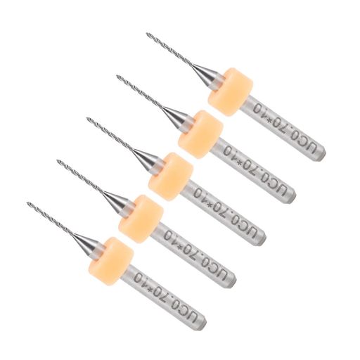 CoCudマイクロPCBドリルビット3.175mmシャンク0.7mmカッティングエッジ炭化タングステンプリント回路基..