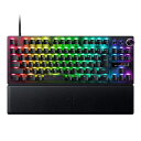 ラピッドトリガー搭載RAZERレイザーHUNTSMANV3PROTENKEYLESSJP調整可能なアクチュエーション搭載のアナログゲーミングキーボードオプティカルスイッチ押下圧40Gリストレスト付属日本語配列ハン…(2)
