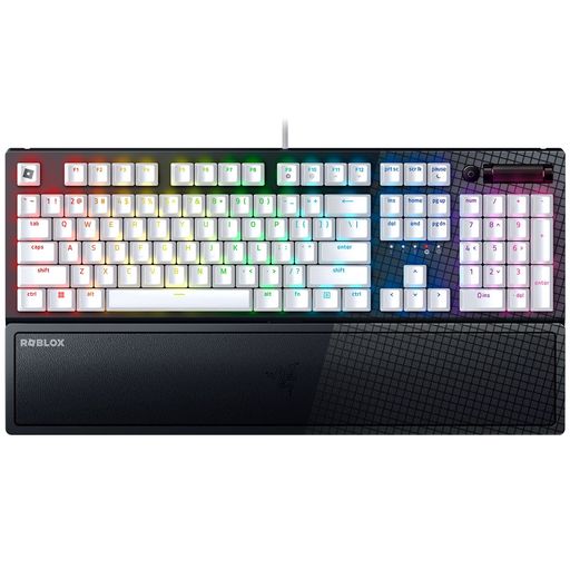 ROBLOXゲーミングキーボードRAZERレイザーBLACKWIDOWV3ROBLOXEDITIONグリーンメカニカルスイッチ搭載で満足感のあるキーストロークのフィードバックが体感できる有線キーボードCHROMARGBライティング