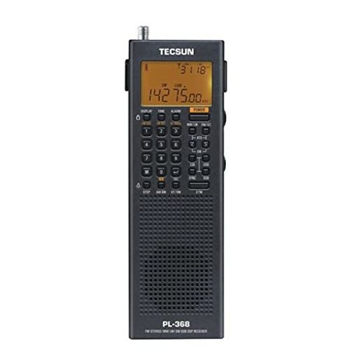 [ENERGYPOWER] TECSUN PL-368 電池2個セット SSB・同期検波・長波 [交換用バッテリーBL-5C付] デジタルDSPポケット短波ラジオ 超小型 長・中波用外付アンテナ 10キー ポータブルBCL受信機