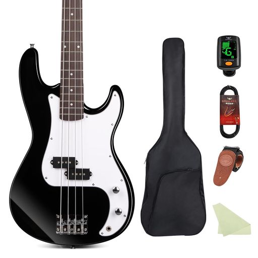 🎸【実物撮影だからこそのリアルな質感】掲載画像はすべて実物を撮影したものです。光の当たり方で変化する木目や、ボディカラーの微妙なニュアンスまで、実物の魅力を余すところなくお届けします。「実物の方がもっと綺麗!」と多くの方に驚いていただいています。。 🎸【4弦のエレキベース】自社専門工場で一貫生産を行うことで、高い品質基準を実現。万一の初期不良や故障にも、購入後60日間の無償サポートで対応します。「安かろう悪かろう」ではない、プロの目線で品質管理された商品を、自信を持ってお届けします。 🎸【初心者のために特別に設計】この抜群のコストパフォーマンスを誇るベース・パッケージには、ベース本体、接続ケーブル、練習用ストラップ、ピック、そしてギグバッグまで、演奏に必要なものがすべて揃っています。 🎸【高級感あふれるローズウッド指板】 指板には、高級機種で採用されるローズウッドを贅沢に使用。しっとりとした滑らかなタッチと、丸みのある温かく響くサウンドが特長です。ルックスと演奏性を両立した、納得の仕上がりです。