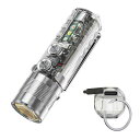 RovyVonオーロラA282rdUSB-CEDC懐中電灯、6500KLED最大1000ルーメン、850mAh充電式小型懐中電灯、赤/白/365nmサイドライト、モーメンタリオン、キャンプ、ハイキングのための理想的な光