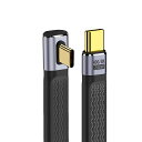 CABLECCUSB440GBPS240WUSB-Cオス-オスTYPE-C100W8KフラットスリムFPCデータロープロファイルアングルケーブルノートパソコン携帯電話用13CM