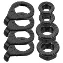 BESPORTBLEハンガーアクスルナット自転車用ハブナット1セットホイールハブナットバイクウォッシャーキット固定フランジナットアイロンワッシャーキットホイール...