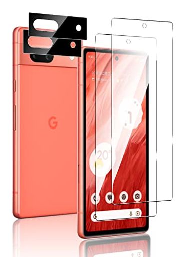 SUNGALE GOOGLE PIXEL 7A ガラスフィルム【4枚セット】PIXEL 7A フィルム2枚+PIXEL 7A カメラフィルム2枚 GOOGLE PIXEL7A フィルム 指紋認証対応 強化ガラス 全面保護 旭硝子製素材