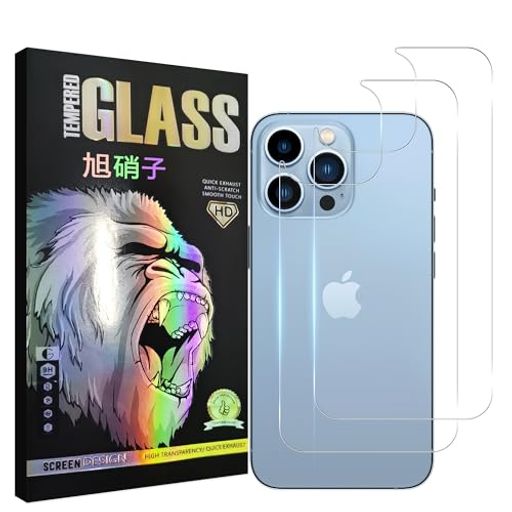 IPHONE 13 PRO MAX 背面フィルム 【2枚セット- 日本AGC旭硝子 - 高 品質 】 アイフォン 13 プロマックス 強化ガラス アイフォン13 PRO MAX 背面保護フィルム 【 日本旭硝子素材採用 硬度9H 耐衝撃 飛散防止 超薄