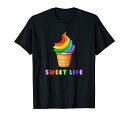 LGBTQICE-CREAM-MOTIV、PRIDE、LGBT、GAY-PRIDE、RAINBOWTシャツ
