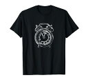 レトロな時計スケッチベル目覚まし時計Tシャツ