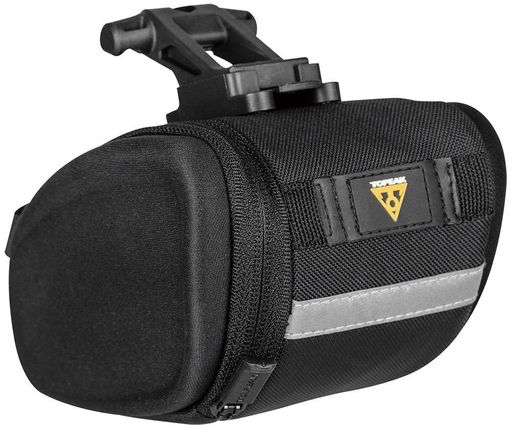 英語名:SideKick Wedge Pack 600デニールポリエステル&amp;EVAフォーミング F25フィクサー「クイッククリック」着脱システム シートポスト取付可能径:φ25.4~34.9mm トピーク製テールライトクリップホルダー付 3M反射テープ L140xW110xH95mm 0.5L 110g