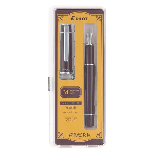 【仕様】気軽に使えるショートサイズ万年筆 【付属コンバーター(インク吸入器)】CON-40付 【サイズ】最大径Φ13.4mmx全長120.4mm、重量15.4g 【軸・キャップ】樹脂 【ペン種】ミディアム(中字)