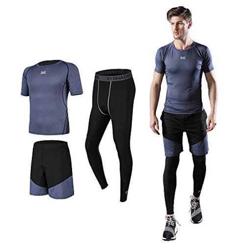  コンプレッションウェア セット スポーツウェア メンズ 半袖 上下 3点セットトレーニング ランニング 吸汗 速乾
