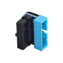 USB3.020ピンオスTOメス延長アダプタUPDOWN角度付き90度のメインボードマザーボードUPANGLED(2)