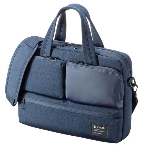 サンワサプライ カジュアルPCバッグ 13.3型ワイド対応 ネイビー BAG-CA11NV