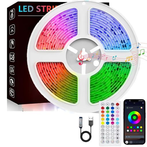 【音楽同期機能】音楽同期機能付きLEDテープライトは、感度調整可能で、音や音楽のリズムに合わせて色が変化。テープライトledの美しい光が、ロマンチックな雰囲気からパーティーまでの空間を演出します。このledテープライトは1600万色と20のダイナミックモードを搭載。明るさやスピード、色を自由に調整でき、えるいーでいーライトで生活をよりカラフルに彩ります。 【スマートタイマー】「就寝時は自動消灯」「起床時間にゆっくり点灯」など、アプリでLEDlightのスケジュールを設定可能。テープライトの柔らかな光が、質の高い睡眠と気持ち良い目覚めをサポート。生活リズムに合わせた光環境を自動で作れます。 【デュアルコントロール】アプリとリモコンで簡単操作!スイッチボットテープライト対応のアプリ(Android/iOS)と24キーリモコンで、ledテープのON/OFFや色調整が可能。Bluetooth接続で、テープ照明をスマートにコントロール。タイマー機能で自動点消灯も設定できます。 【簡単設置】ledテープライトの裏面には強力な両面テープを採用。