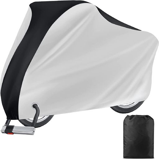 自転車カバー防水厚手丈夫軽量サイクルカバー雨避け耐熱UVカット防塵防犯防風盗難防止210Dオックスフォード布20-29インチまで対応自転車マウンテンバイクロードバイク適用ロックホール/…