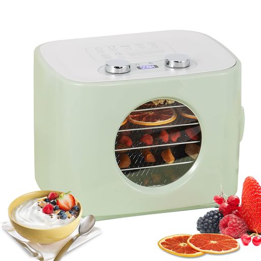 Moongiantgoドライフルーツメーカーフードドライヤー発酵器乾燥・発酵用30-80°C1-99H5段トレイデジタル..