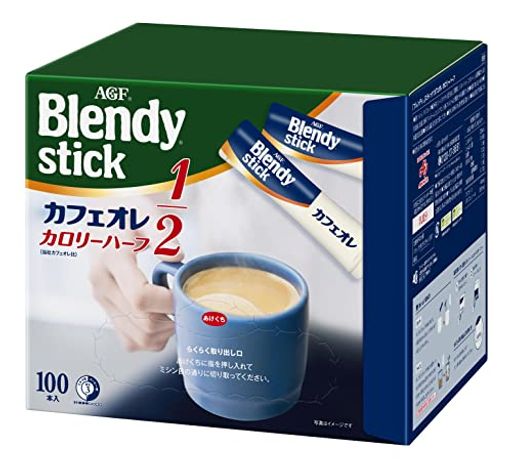 AGF ブレンディ スティック カフェオレ カロリーハーフ 100本 【 スティックコーヒー 】