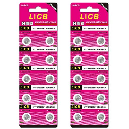 LiCB20個SR626SWボタン電池時計用【377、LR66、LR626、AG4、377A相当品】 LiCB20個SR626SWボタン電池時計用【377、LR66、LR626、AG4、377A相当品】