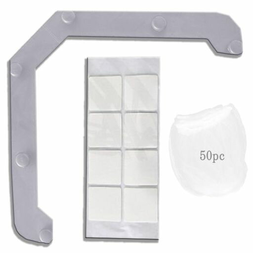 【サイズ:】三角コーナーの長さ16.5数量:1。水切りネットの長さ16*15数量:50 【製品を含む】セット内容:1x三角コーナー、100x排水口ネット。8pcナノテープ 【機能】キッチンの流し台を清潔に保つ目の細かいメッシュバッグは水をろ過して残留物を保持できます。生ゴミや布類など、あらゆるゴミが排水口に入るのを効果的に防ぐことができます。メッシュバつがいっぱいになったときッグをそっと持ち上げて投げるだけです 【簡単に取り付ける】この三角フィルターの取り付けは非常に簡単です。カウンタートップを乾かし、ナノ両面テープでキッチンシンクのカウンタートップに三角ラックを取り付けてから、メッシュバッグを三角ラックに固定するだけです 【小さなスペースをとる】三角形のデザインは、シンクのコーナースペースを最大限に活用し、シンク内の余分なスペース