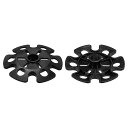 M METERXITY 2個セット トレッキングポール用泥バスケット - ラウンドハイキングウォーキングスティック交換用アクセサリー トレッキングポール アウトドアウォーキングハイキング用 (13MM 黒)(4)