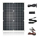 TENCEN ソーラーチャージャー 24W DCポート(12V-18V) 2USBポート TYPE-C PD18W QC3.0急速充電 ソーラーパネル ソーラー充電器 単結晶 薄型 防水 アウトドア 防災 非常用 スマホ 自動車 バイク