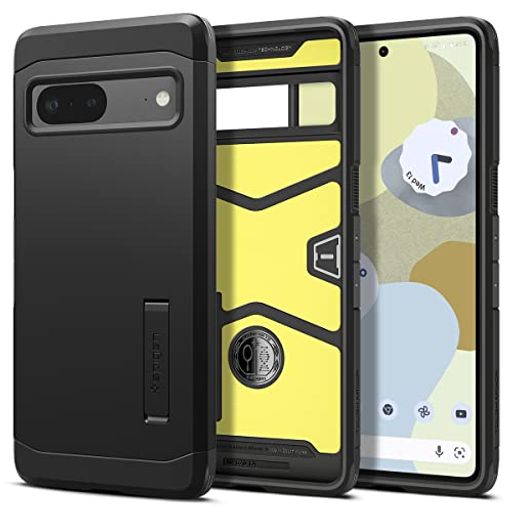 SPIGEN PIXEL7 P[X ϏՌ X^ht ČRMILKi擾 Ow\ X}zX^h Jی h~ Ռ z QI[d CX[d ^tEA[}[ ACS04701 (ubN)