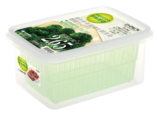 サンコープラスチック ザル付Dパック グリーン D-8d AZL8604
