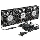GDSTIME3X120MMX38MMDC12V3連ファン、AC100V~240Vスピードコントローラー、キャビネットシャーシ、サーバーワークステーション冷却ファン