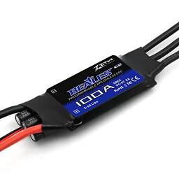 32ビットアンプZTW BEATLES G2 ESC 100A内蔵スイッチングBEC 5V/6V 8A 2-6S ブラシレススピードコントローラーRC飛行機3D フライングヘリコプター固定翼空用 (100A G2 ESC WITH XT60 PLUG)