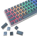 PBTプディングキーキャップ117キー、CherryGateronMXスイッチ用の半透明レイヤー付きダブルショットOEMプロファイルキーキャップ、68/71/84/104メカニカルキーボード互換US-ANSIレイアウト(グレー)
