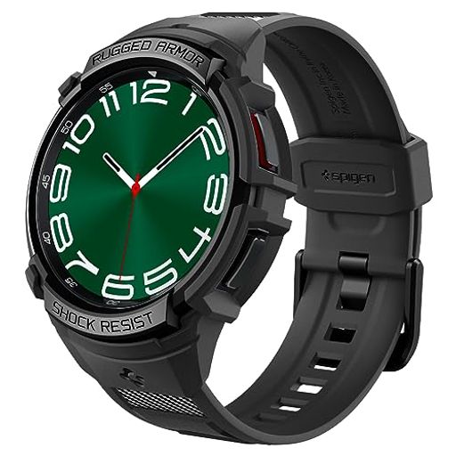 [SPIGEN] GALAXY WATCH 6 CLASSIC 47MM oh ̌^ P[X Jo[ ϏՌ PC TPU d\ X|[coh  Ռ z ϋv h~ MbhEA[}[Ev ACS06488 (ubN)