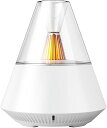 LtYioeアロマディフューザー加湿器卓上小型USB給電150mlリモコン付きビンテージLEDライト雰囲気作り空焚き防止コンパクトお手入れ簡単静音オフィス/寝室/部屋用に適合する(ホワイト)(4)